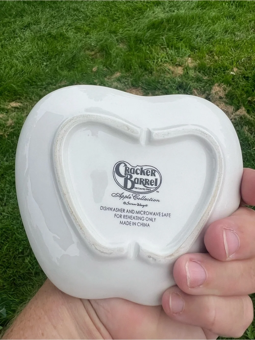 Cracker Barrel apple shaped